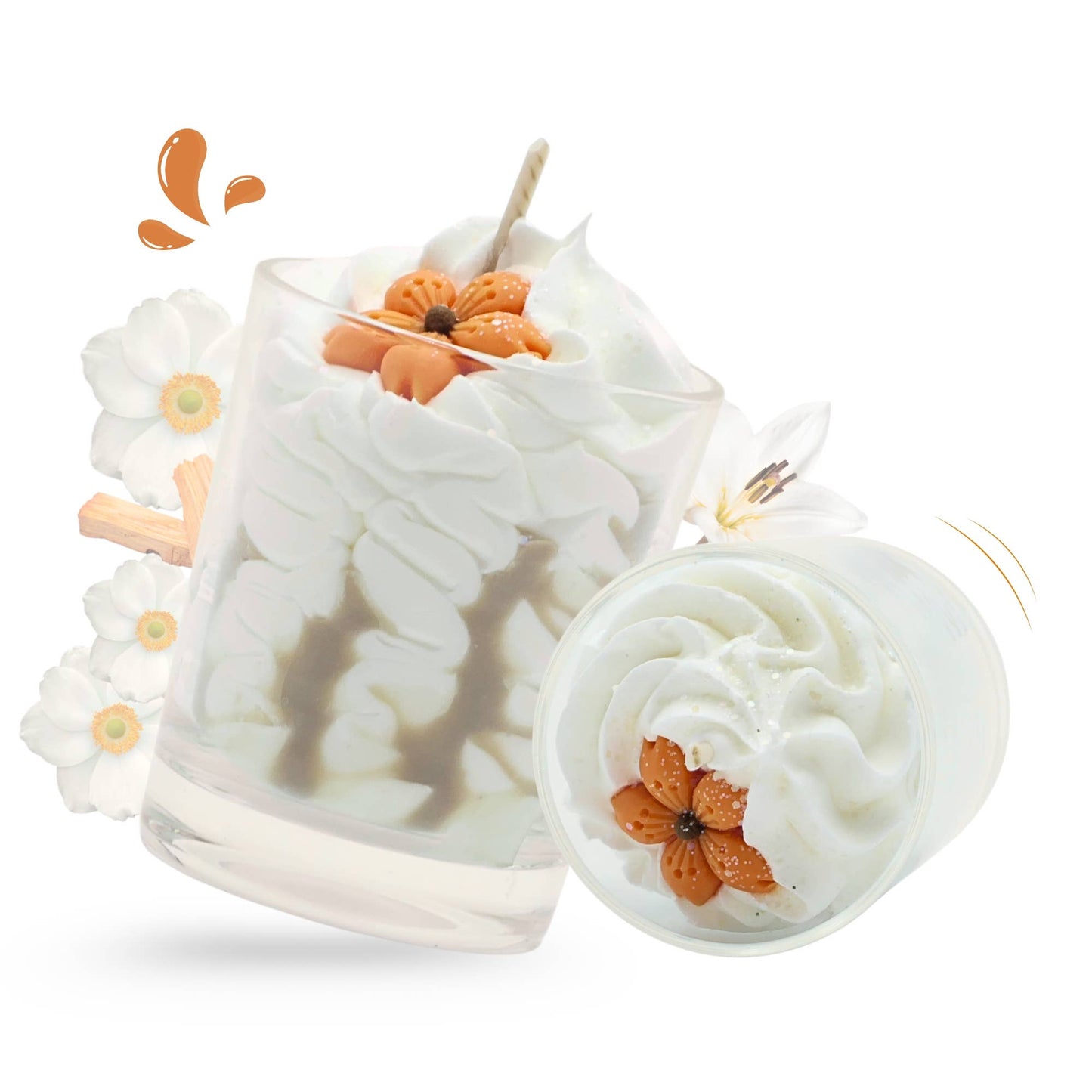 Mini gourmande fleurs blanches et santal automne