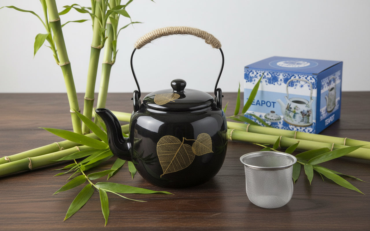 Théière en céramique Déc. 350 ml - 13,8x16cm