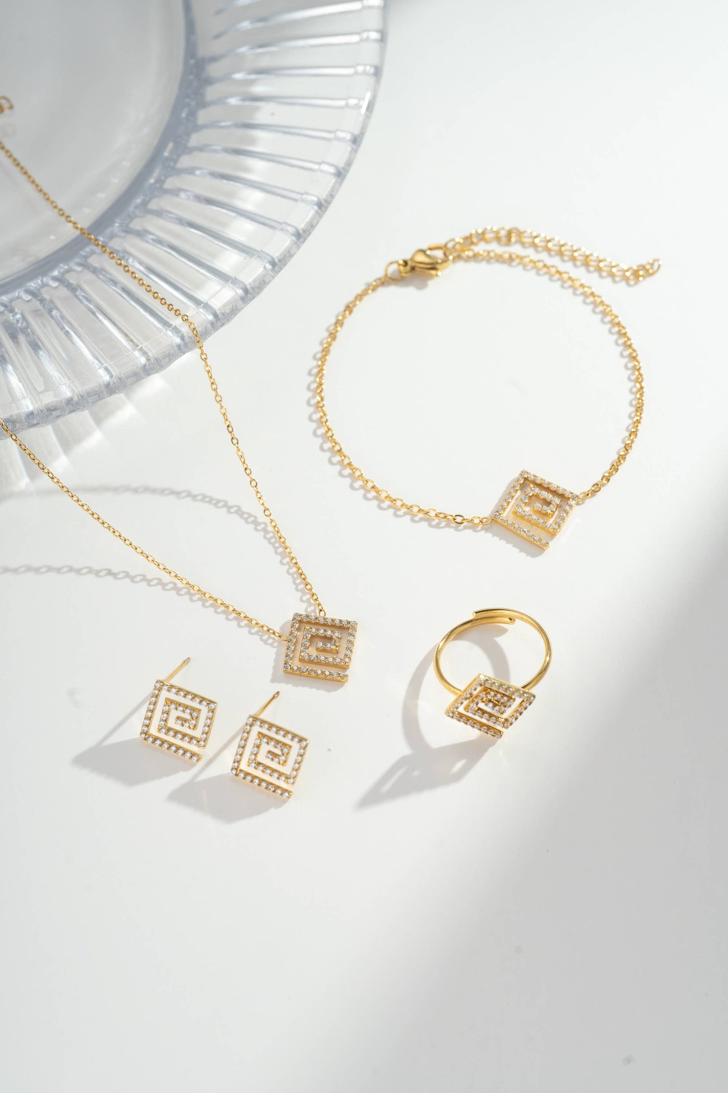 Bague Spirale Rectangulaire