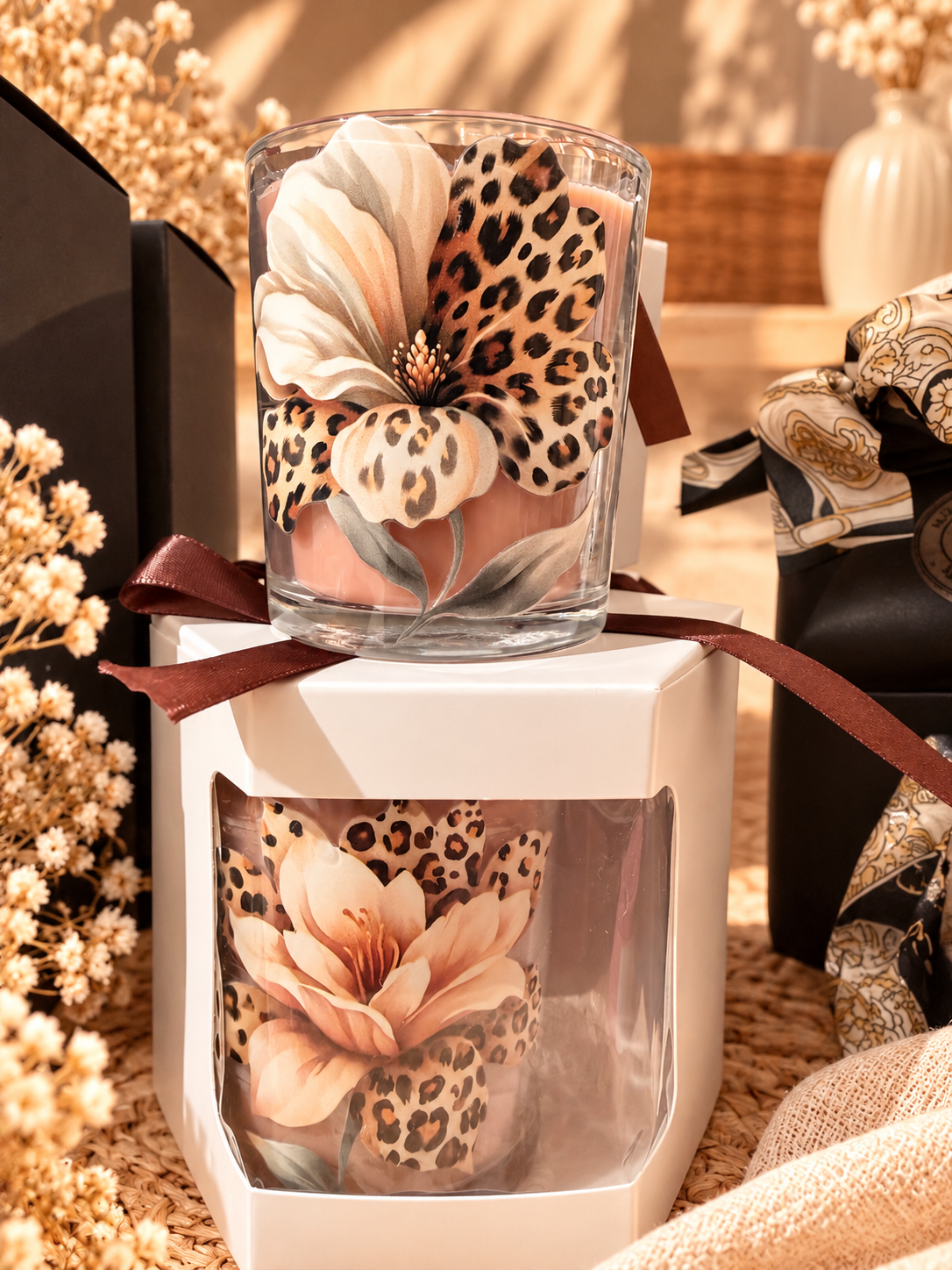 Bougie Florale – Musc Blanc